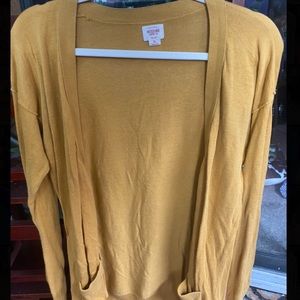 Mossimo yellow cardigan